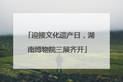迎接文化遗产日，湖南博物院三展齐开