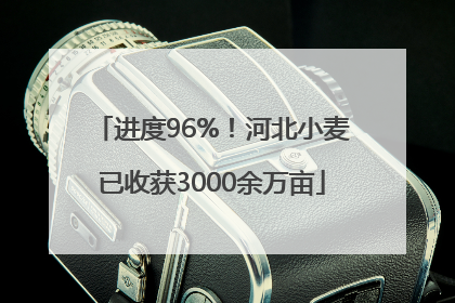 进度96%！河北小麦已收获3000余万亩