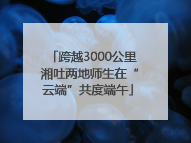 跨越3000公里 湘吐两地师生在“云端”共度端午