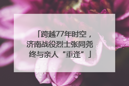 跨越77年时空，济南战役烈士张同尧终与亲人“重逢”