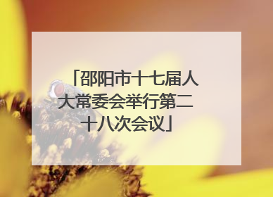 邵阳市十七届人大常委会举行第二十八次会议