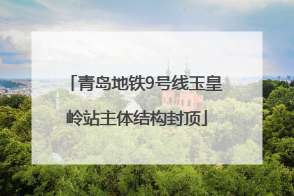 青岛地铁9号线玉皇岭站主体结构封顶