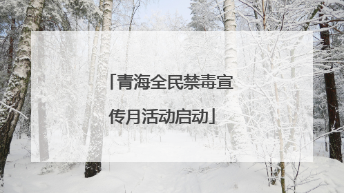 青海全民禁毒宣传月活动启动