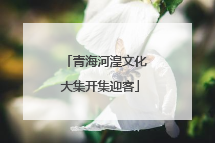 青海河湟文化大集开集迎客