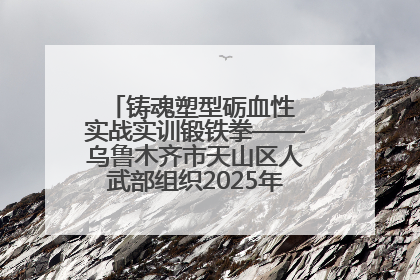 铸魂塑型砺血性 实战实训锻铁拳——乌鲁木齐市天山区人武部组织2025年度民兵集中轮训