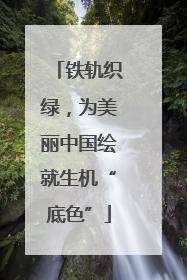 铁轨织绿，为美丽中国绘就生机“底色”