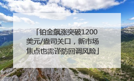 铂金飙涨突破1200美元/盎司关口，新市场焦点也需谨防回调风险