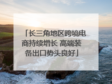 长三角地区跨境电商持续增长 高端装备出口势头良好
