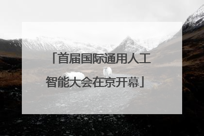 首届国际通用人工智能大会在京开幕