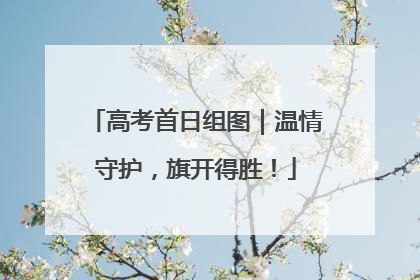 高考首日组图｜温情守护，旗开得胜！