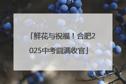 鲜花与祝福！合肥2025中考圆满收官