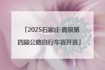 2025石家庄·鹿泉第四届公路自行车赛开赛
