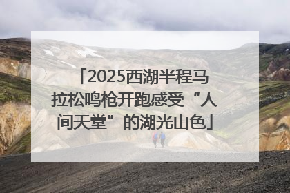 2025西湖半程马拉松鸣枪开跑感受“人间天堂”的湖光山色