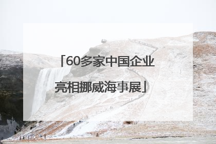 60多家中国企业亮相挪威海事展