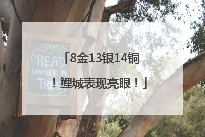 8金13银14铜！鲤城表现亮眼！